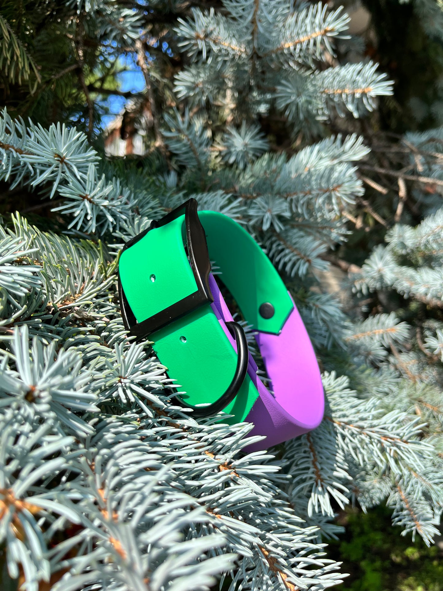 VALAR | 13 à 18" | mauve et vert émeraude - ✹Oromë✹ accessoires sur-mesure pour chiens
