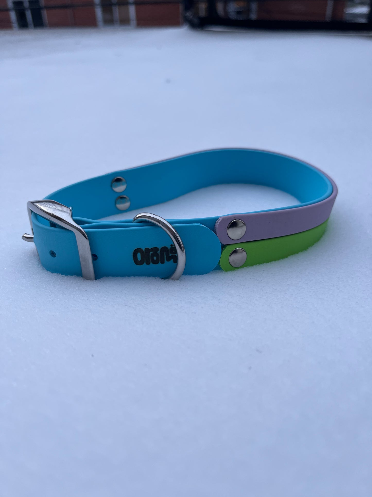 Collier ALDARON | 14" à 17" | azur, lavande et pomme